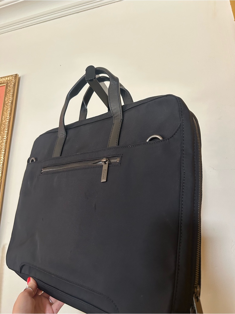 Away Laptop Bag Travel Briefcase Top Handles Black Business Career - Picture 4 of 9